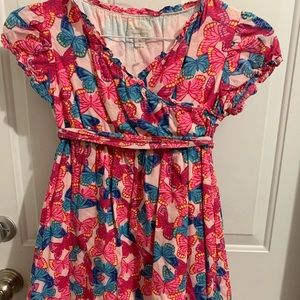 Garnet Hill Girl’s Size 10 Butterfly Easter Dress